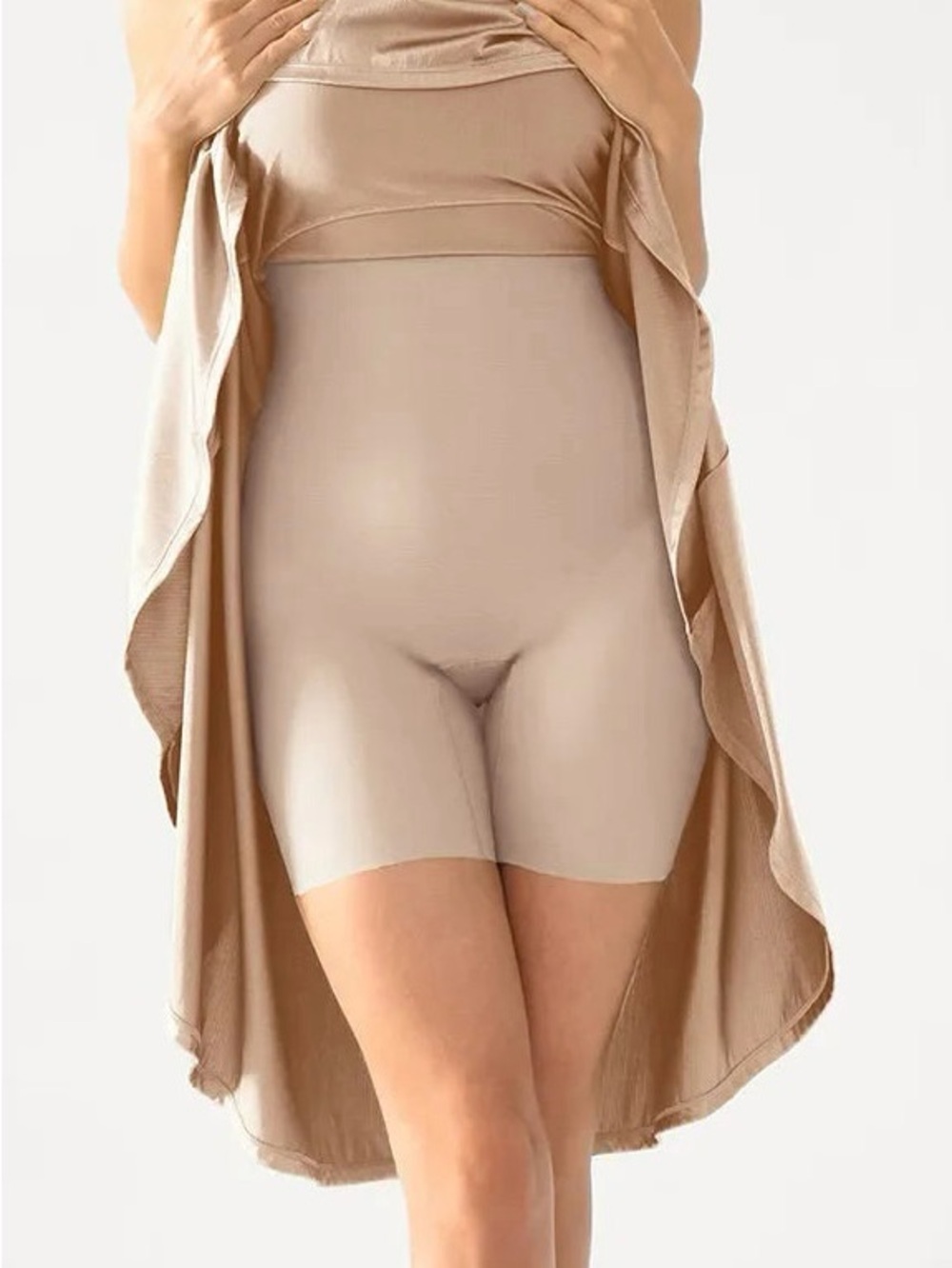 Shapewear Strappy Cowl Neck Fit
& Flare Midi Dress - Picture 4 of 10